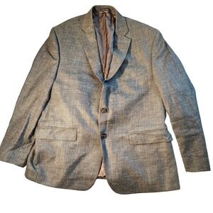 Lauren Ralph Lauren Blazer Mens 44S Gray Textured Two Button Sport Coat‎ Jacket